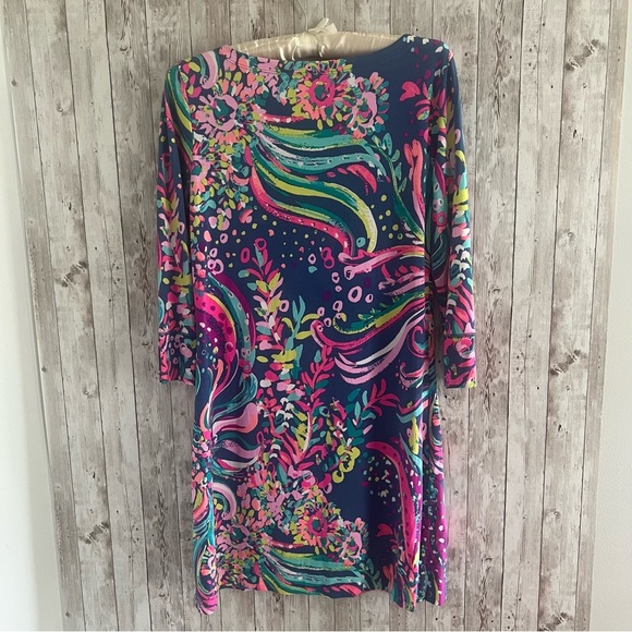Lilly Pulitzer Beach Loot Sophie 3/4!sleeve Dress Small - Picture 2 of 4